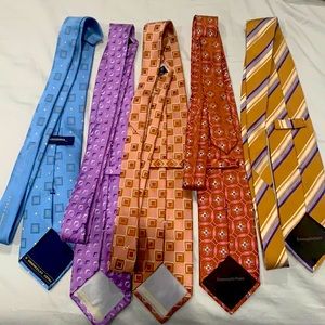 Selling a bundle of 5 Zegna ties. Excellent condition. $70 for all.